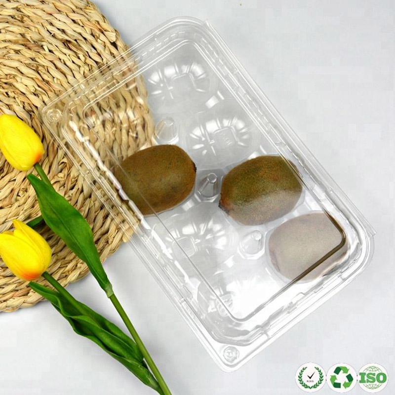 Potraviná strana prodyšná čistá plastovánádobana ovoce pro kiwi