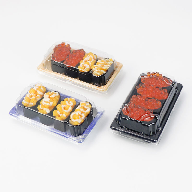Velkoobchodní vzhled ekologicky přátelský k dispozicina vlastní plastové plastové japonské sushi krabici